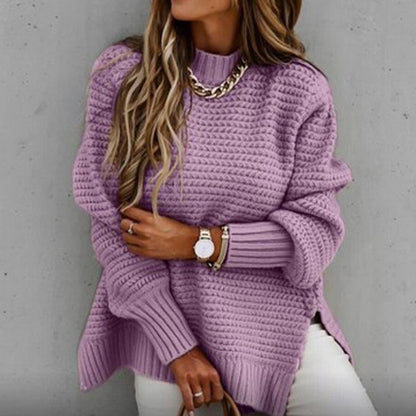 Thistle - Herbstpullover Strick mit Halbem Kragen