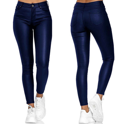 Dina – Stretch-Kunstlederhose