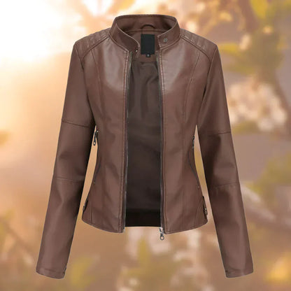 Hallec – Damen Lederjacke