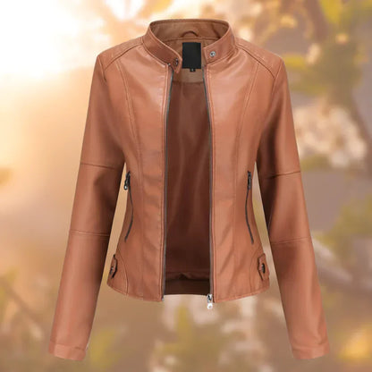 Hallec – Damen Lederjacke