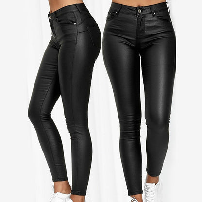 Dina – Stretch-Kunstlederhose