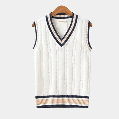 Édouard – Ärmelloser Pullover in Alt-Silber