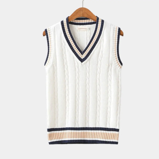 Édouard – Ärmelloser Pullover in Alt-Silber