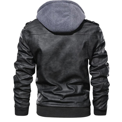 Legolas - Coole Lederjacke mit Kapuze für Männer