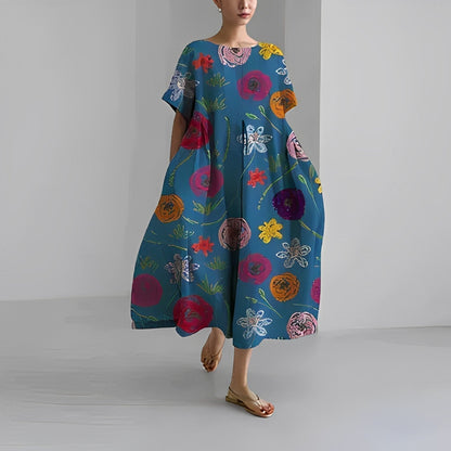 Chenoa - Damenkleid mit Blumen, Gemütlich & Sommerlich