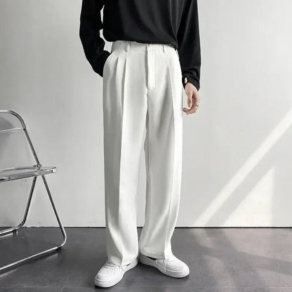 Emil – Breite Herren-Hose mit Falten