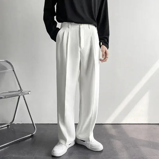 Emil – Breite Herren-Hose mit Falten