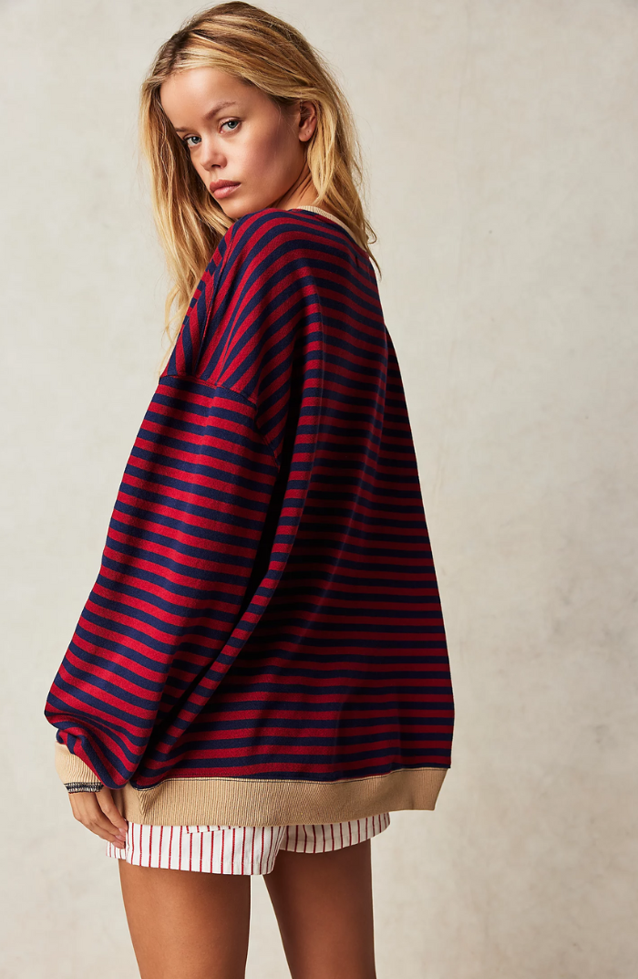 Monika – Gestreifter Damen Pullover