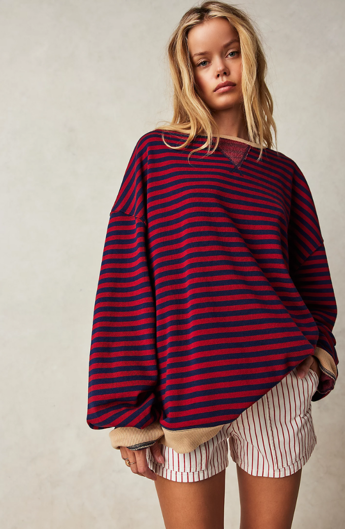 Monika – Gestreifter Damen Pullover