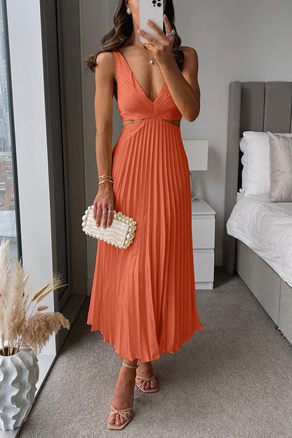 Myrcella - Damen Maxikleid mit Falten, Bequem & Zeitgemäß