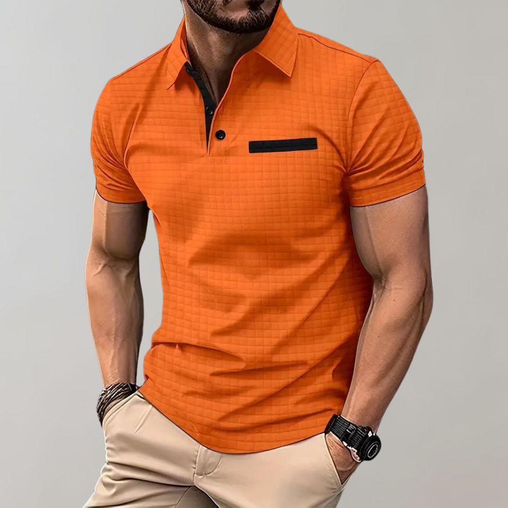 Jamison - Slim-Fit-Polohemd mit Karomuster für Herren