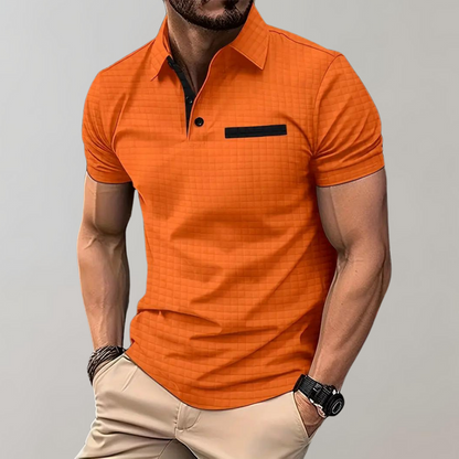 Jamison - Slim-Fit-Polohemd mit Karomuster für Herren