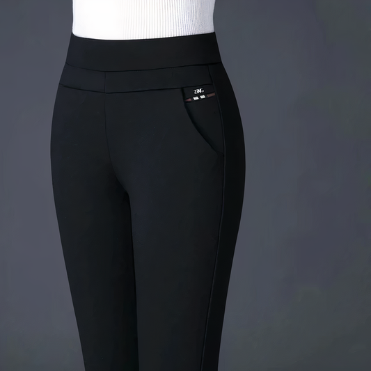 Wenda - Hoch taillierte Hose mit Gummizug für Damen