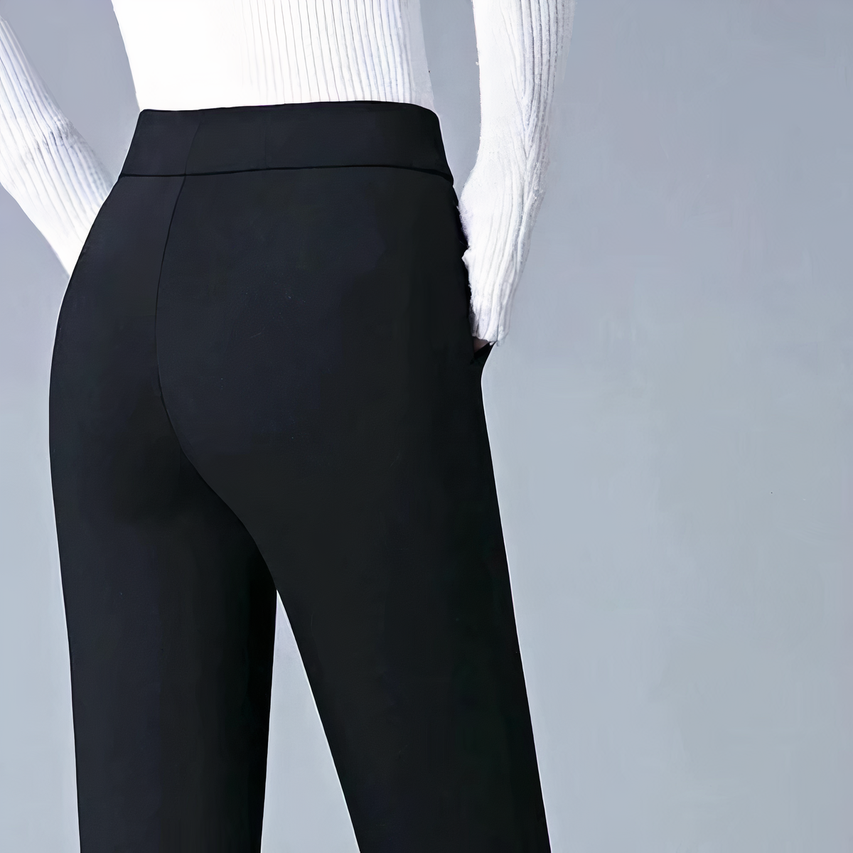 Wenda - Hoch taillierte Hose mit Gummizug für Damen
