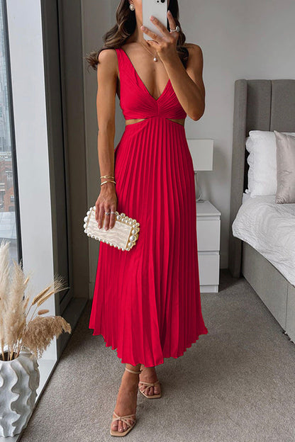Myrcella - Damen Maxikleid mit Falten, Bequem & Zeitgemäß