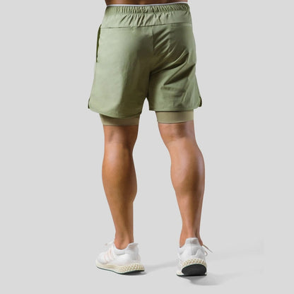 Keir - Herren-Trainingshose mit eingebauten Kompressionsshorts