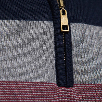 Rook - Männer-Pullover mit Viertel-Zipper