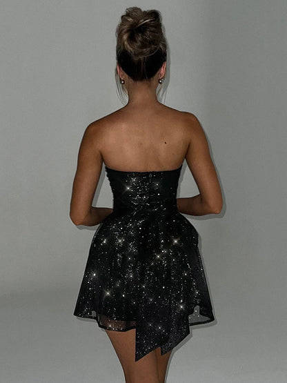 Kyoshi - Funkelndes Pailletten-Minikleid