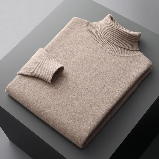 Adam - Klassischer Merino-Rollkragenpullover