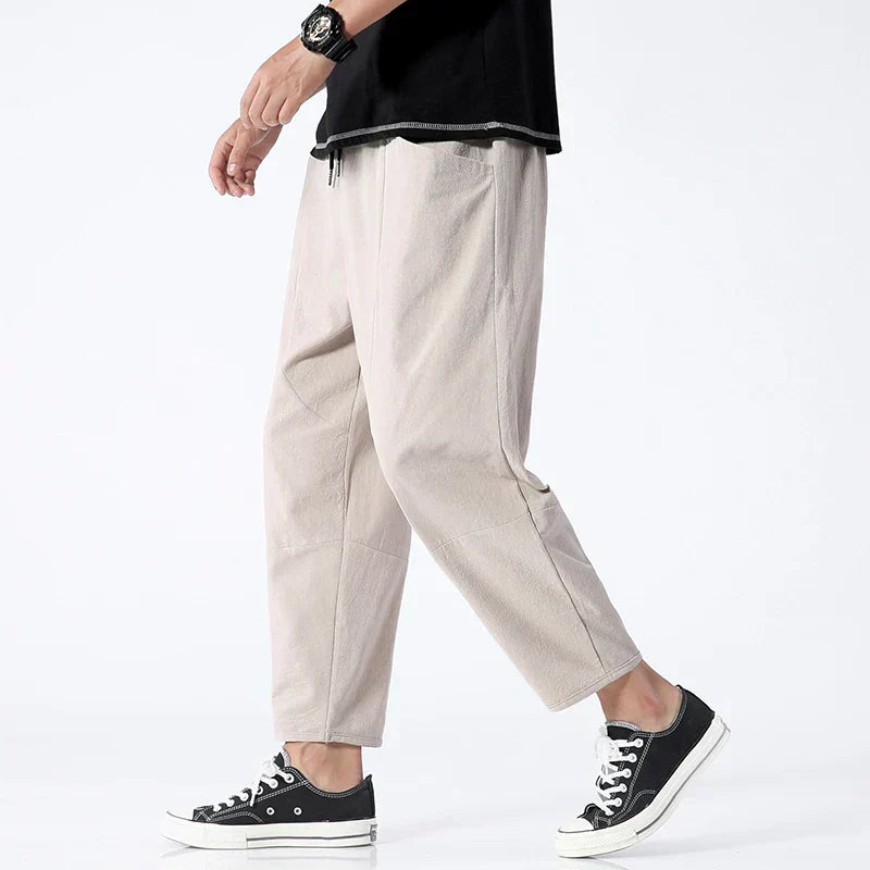 Daveric - Atmungsaktive Leinen-Shorts für Herren