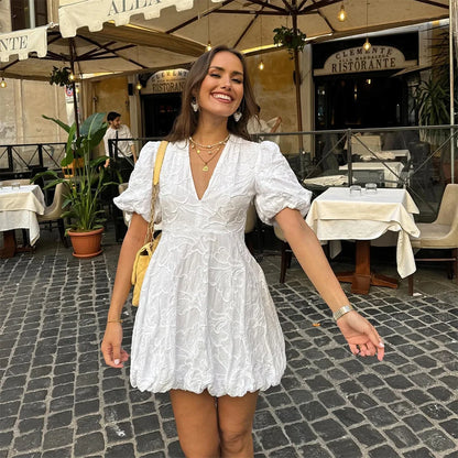 Gytha - Schickes weißes Kleid für Damen