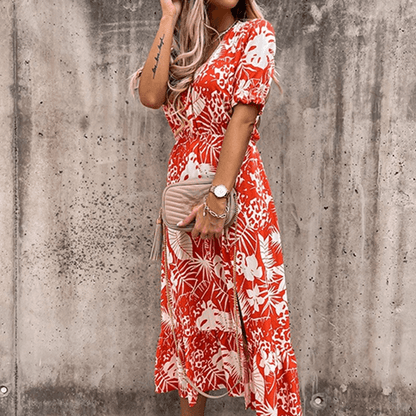 Daina – Blumiger Rock mit Schlitz