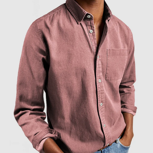 Evander - Herren Freizeit-Jeanshemd, Sanfte Baumwollmischung