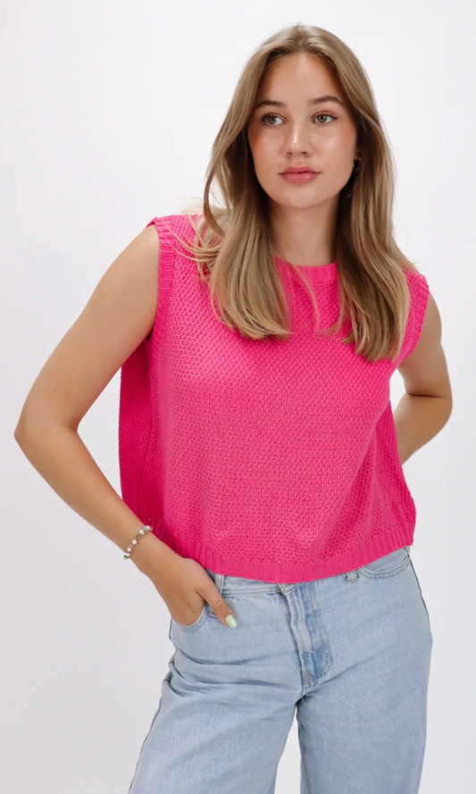 Irene – Stricktop Offener Rücken