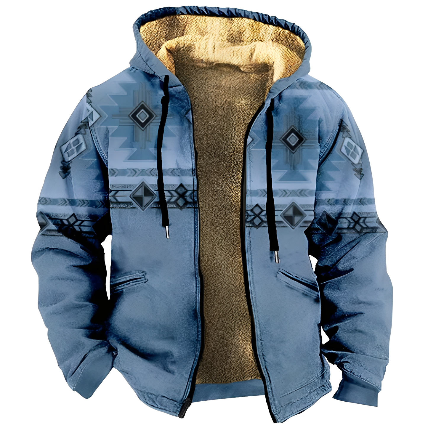 Terrance - Kapuzenjacke im Tribal-Stil für Herren