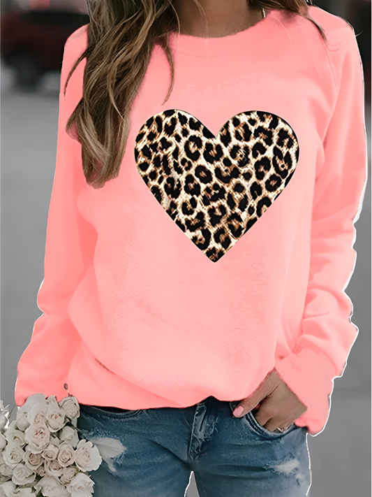 Daniella - Lässiger Pullover mit Herzmuster für Damen