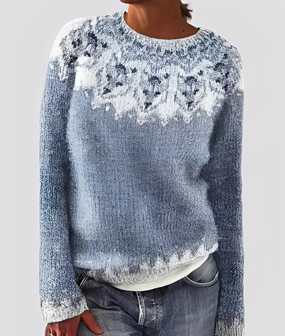 Christal - Stilvoller, locker geschnittener Wollpullover für Damen