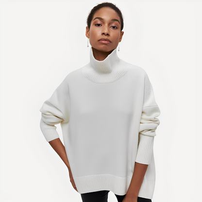 Margery - Lockerer Pullover mit hohem Kragen für Damen