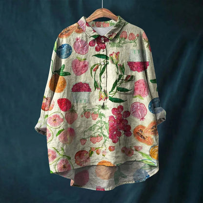 Liesa - Elegante Damenbluse mit Blumenmuster