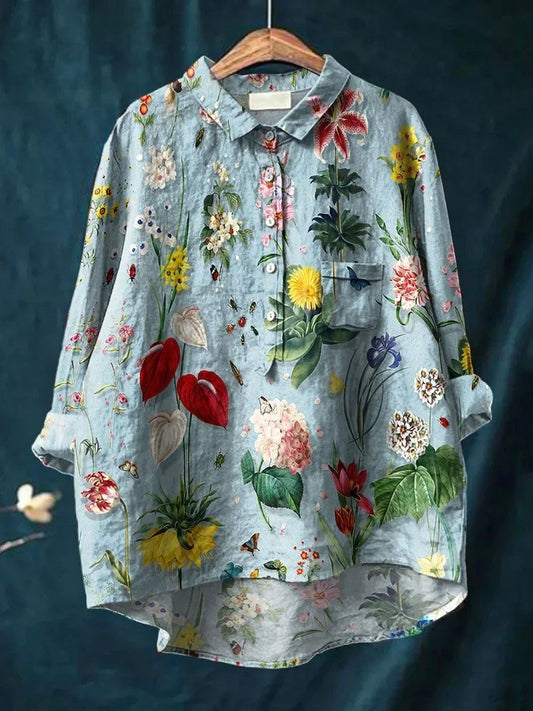 Vera - Stylische Bluse mit lockerem Schnitt und Blumenmuster