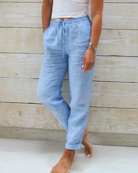 Stacy – Leichte Sommer-Leinenhose