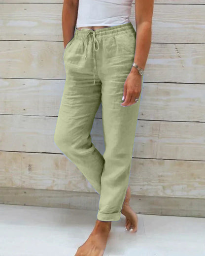 Stacy – Leichte Sommer-Leinenhose
