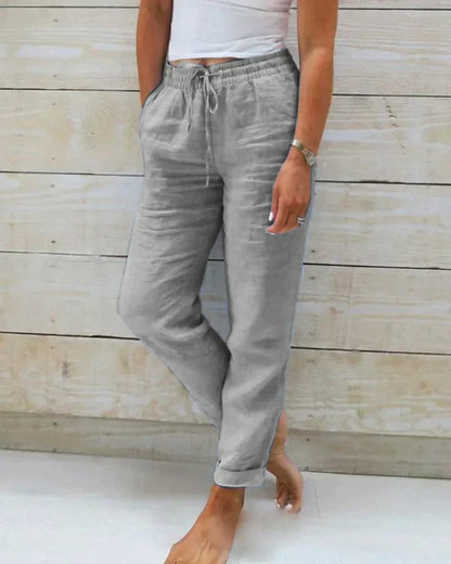 Stacy – Leichte Sommer-Leinenhose