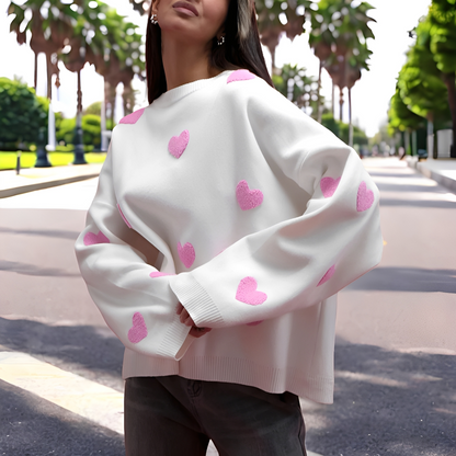 Marsha - Bequemer Pullover mit Print für Damen