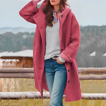 Charmaine - Stilvoller, warmer Langmantel für Damen