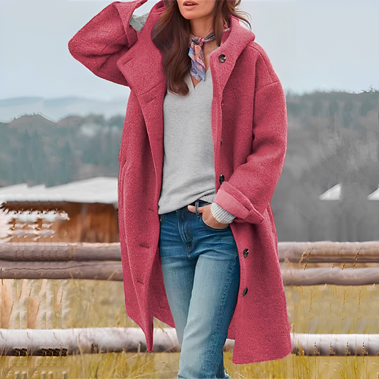 Charmaine - Stilvoller, warmer Langmantel für Damen