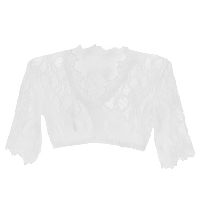 Bonnie - Stilvolle Oktoberfest-Dirndlbluse aus Mesh für Damen