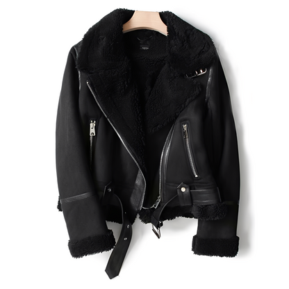 Serrena - Warme, weiche Lederjacke für Damen