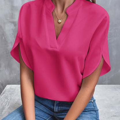 Billie – Zeitlose Bluse mit V-Ausschnitt