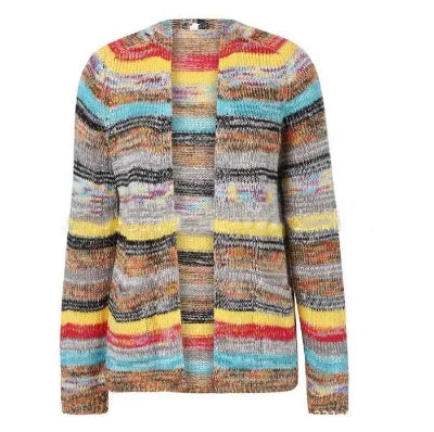 Toph - Vintage Damenpullover Gestreift Aus Baumwolle