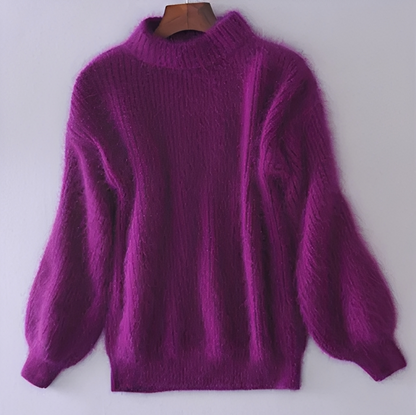 Brenda – Vintage Pullover im Angora-Look
