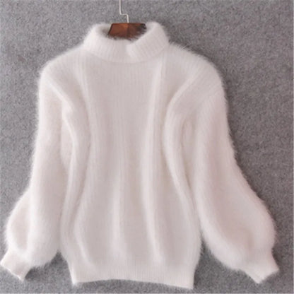 Brenda – Vintage Pullover im Angora-Look