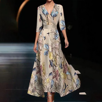 Yuna - Florales Wickelkleid