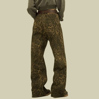 Arianna- Trendige Leoparden-Jeans, Markanter Print