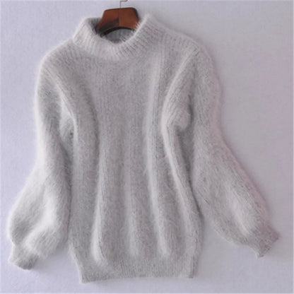 Brenda – Vintage Pullover im Angora-Look