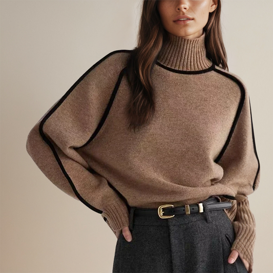 Aurora - Bequemer Damen Rollkragenpullover